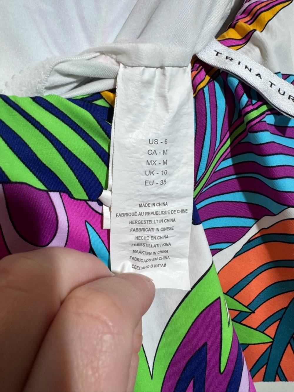 Trina Turk Paradise Plume Off-the-shoulder One Piece Swimsuit - Picture 5 of 6